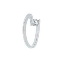 Ring Babila Milano Woman Forever in White Gold Diamante BBA26055DIF